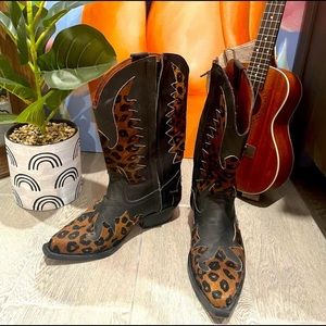 Leopard Print Cowboy Boots